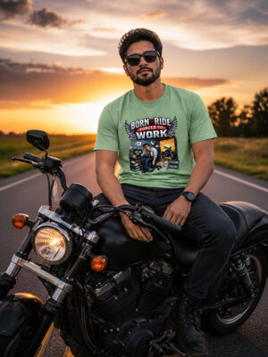 Born to Ride, Forced to Work Unisex Tee