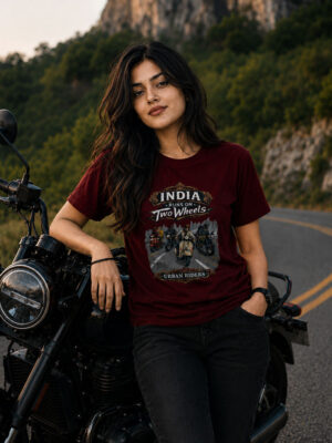 India Runs on Two Wheels Unisex Tee