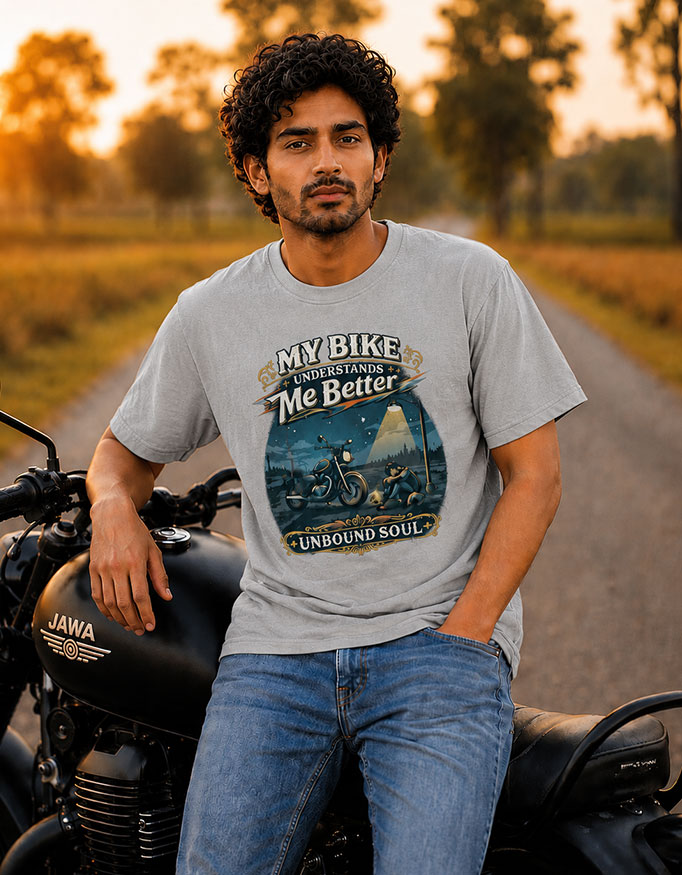 My Bike Understands Me Better Unisex Tee - Image 2
