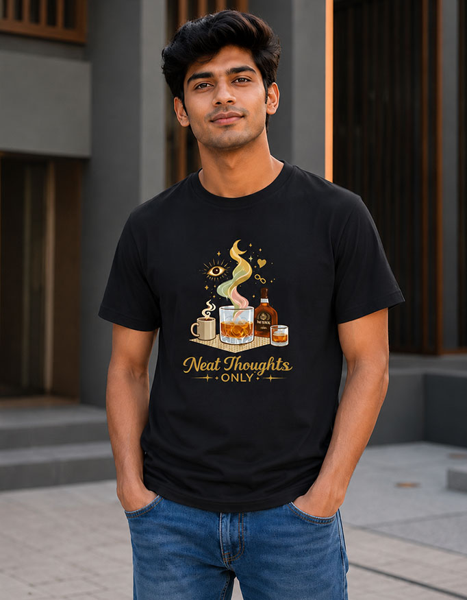 Neat Thoughts Only Unisex Tee - Image 3