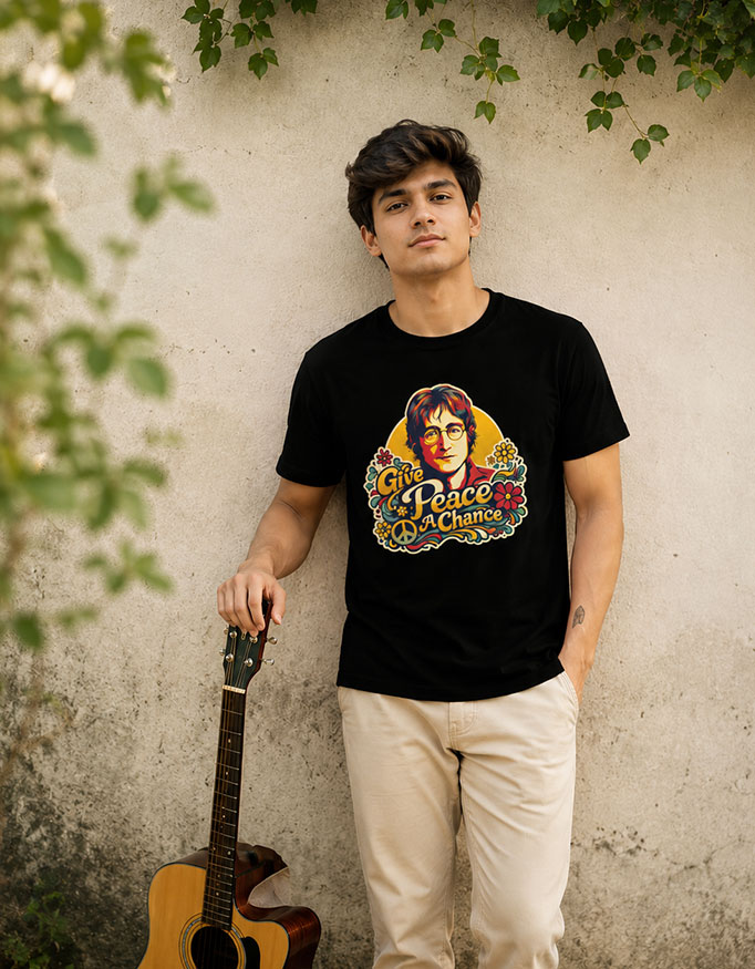 Give Peace A Chance ~ John Lennon ~ Unisex Tee - Image 2