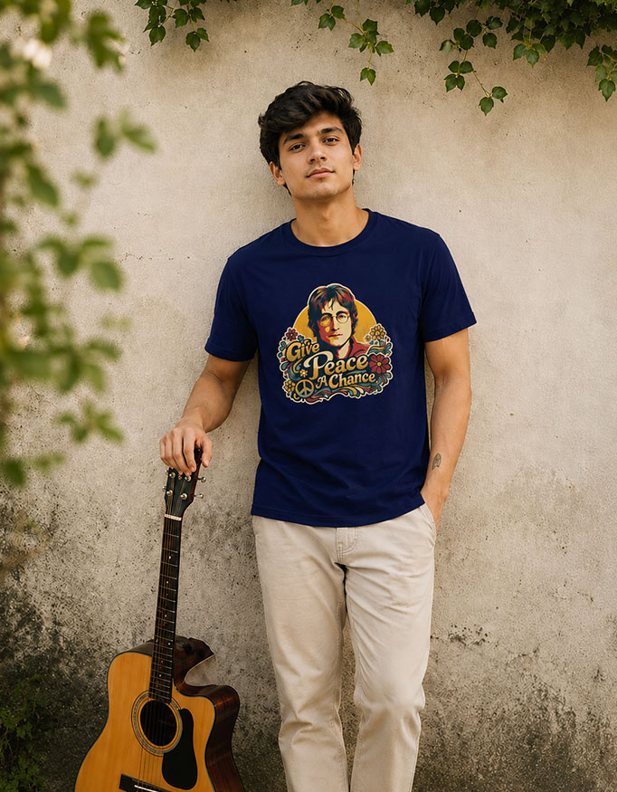 Give Peace A Chance ~ John Lennon ~ Unisex Tee - Image 4