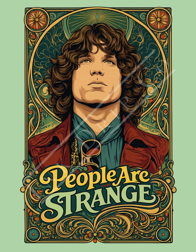 People Are Strange ~ Jim Morrison ~ Unisex Tee - Image 5