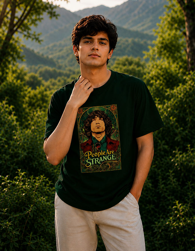 People Are Strange ~ Jim Morrison ~ Unisex Tee - Image 2