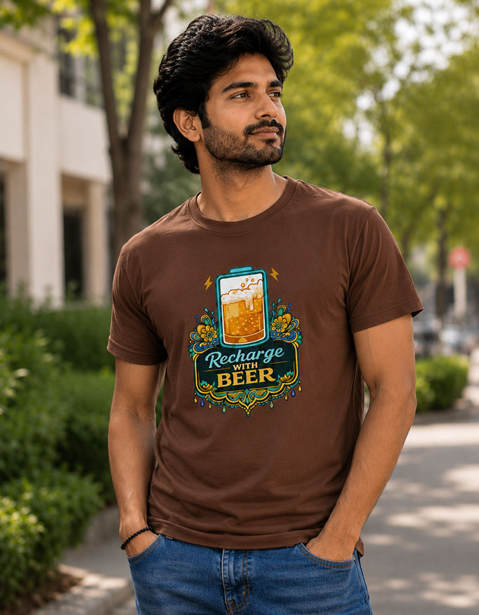 Recharge with Beer Unisex Tee