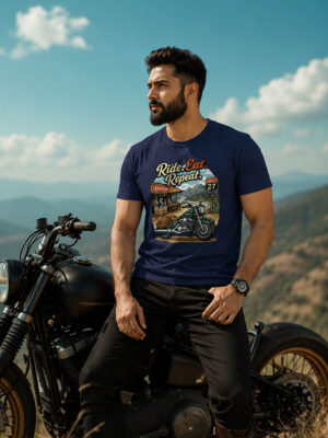 Ride. Eat. Repeat. Unisex Tee