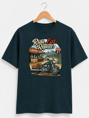 Ride. Eat. Repeat. Unisex Tee