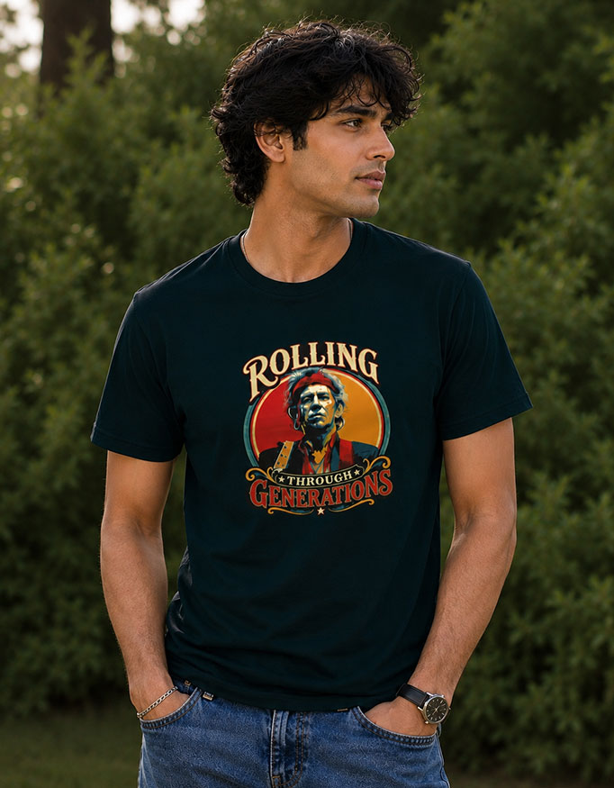 Rolling Through Generations ~ Keith Richards ~ Unisex Tee - Image 3