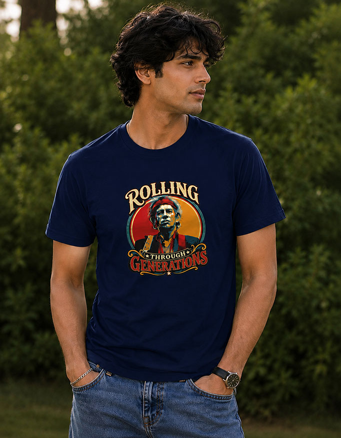 Rolling Through Generations ~ Keith Richards ~ Unisex Tee - Image 4