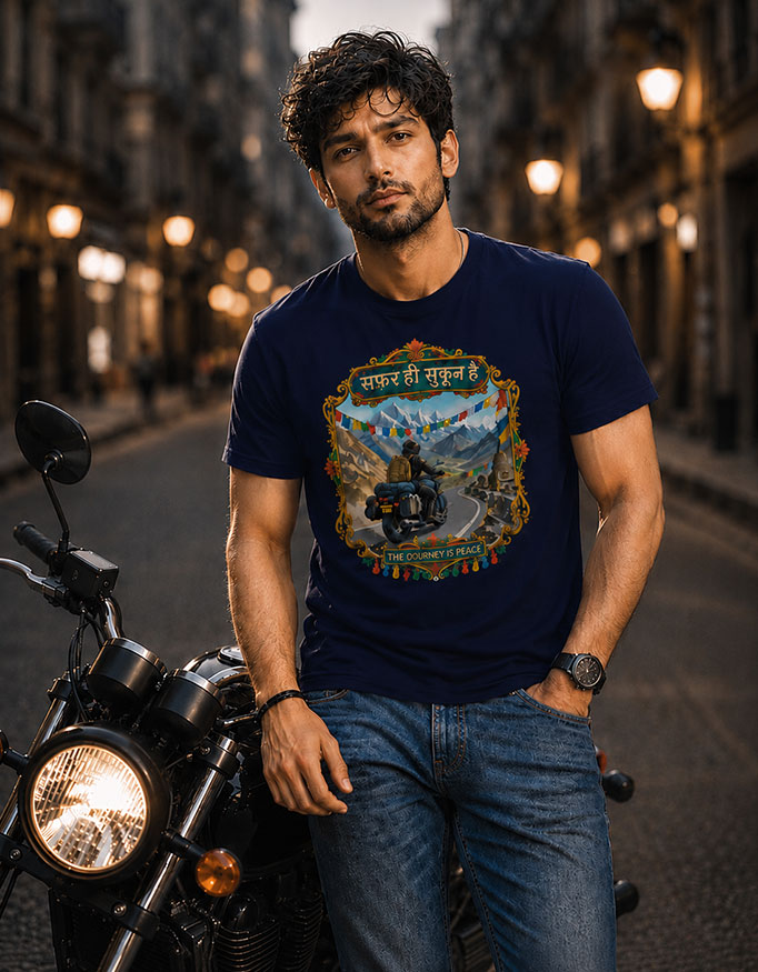 सफ़र ही सुकून है Unisex Tee - Image 5