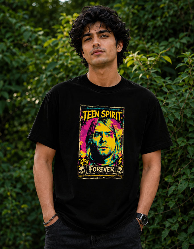 Teen Spirit Forever ~ Kurt Cobain ~ Unisex Tee - Image 3