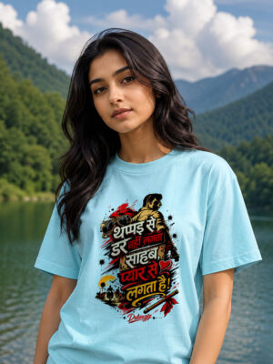 थप्पड़ से डर नहीं लगता साहब, प्यार से लगता है ~ Unisex Tee
